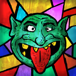 Stained Glass Portrait #2 (Unique, 1/1)