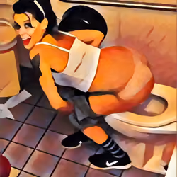 Pooping Lady #100