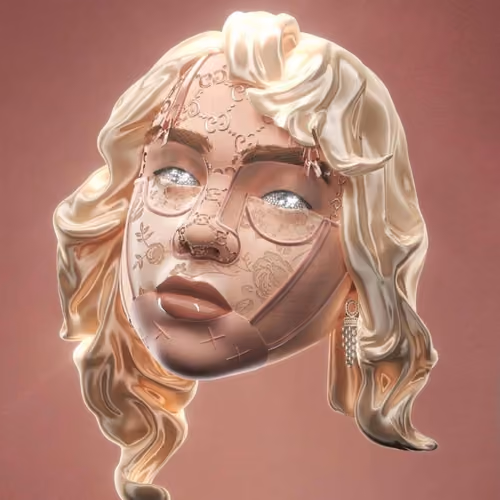 Bored  Billie Eilish face vogue