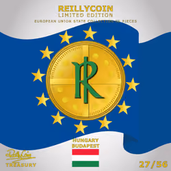 ReillyCoin Limited Edition European Union State Collection Hungary No.27 of 56 Unique Pieces.