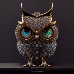 Baby Crystal Owl #17