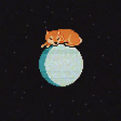 Dreaming Doge #14: 天王星の眠そうな犬 (Sleepy Dog on Uranus)