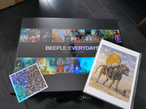 81/271 Physical+Digital Bitcoin Bullrun by Beeple. Box NEVER opened