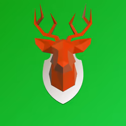 Rubinred-greengrass_Deer_on_my_wall