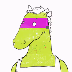 horse head - water