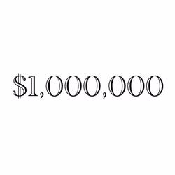 Plain 1,000,000 Dollars