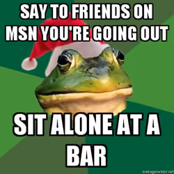 Alone at a bar