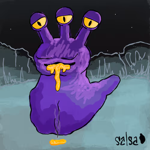 Three Eyed Alien Acid Breather Slug