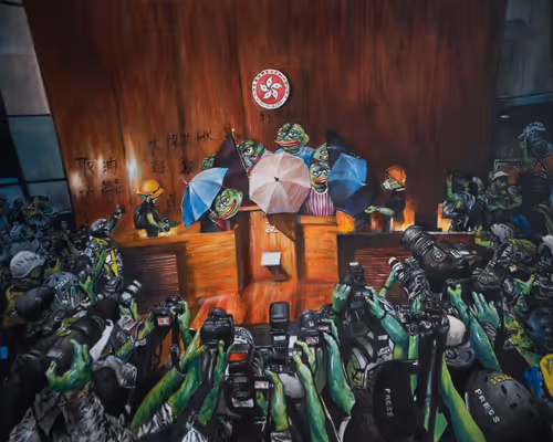 Hong Kong Protesters Love Pepe the Frog