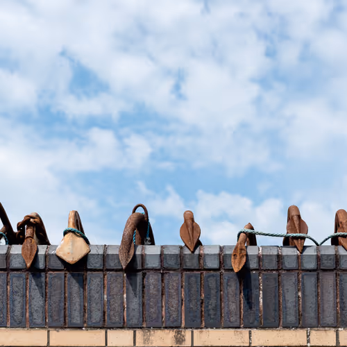 Anchors. Portsmouth. July 09, 2018. 