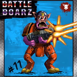 Battle Boar #11- Grudge Redd - (Unique, 1/1)