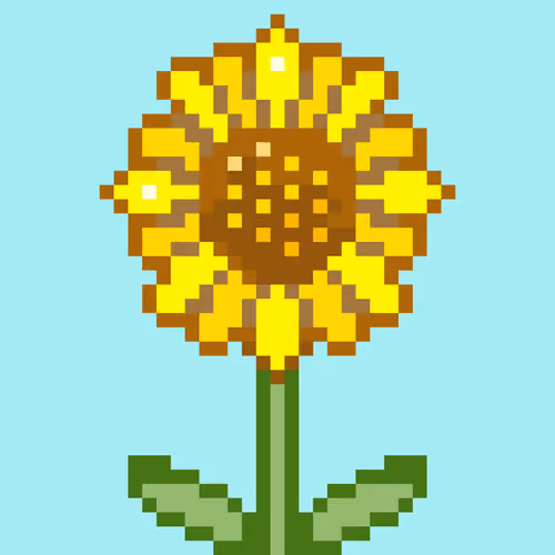Sunflower - Flower Pixelz #1