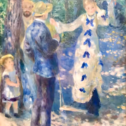 La balançoire" The Swing by Auguste Renoir, 1876 (oil on canvas)