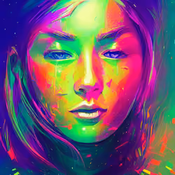 Psychedelic Painted Faces 10