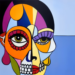 Skull face #003