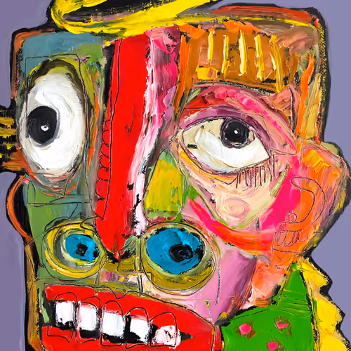 Expressionist Face Art