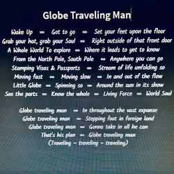 GLOBE TRAVELING MAN 1