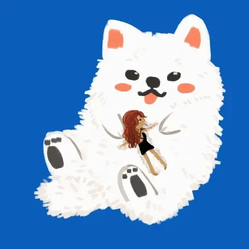 little girl with her duo