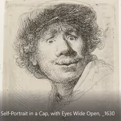 Self-Portrait in a Cap, with Eyes Wide Open, 1630_animated