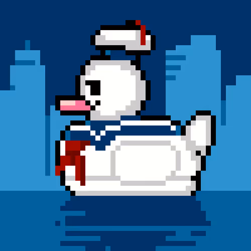 CryptoDuckie #407 | Stay Puft Marshmallow Duckie
