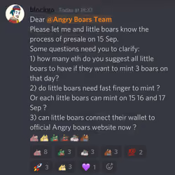 Boars Presale Training