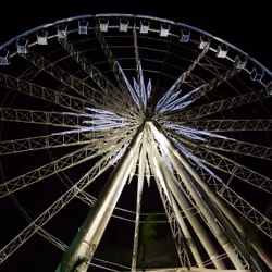 Ferris wheel at night