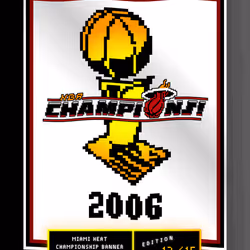 Miami HEAT - 15-bit 2006 NBA "Champions!" Banner NFT - 12/15