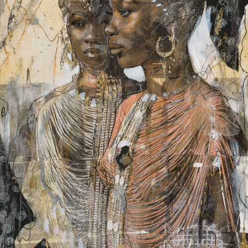 Twin Maasai Women