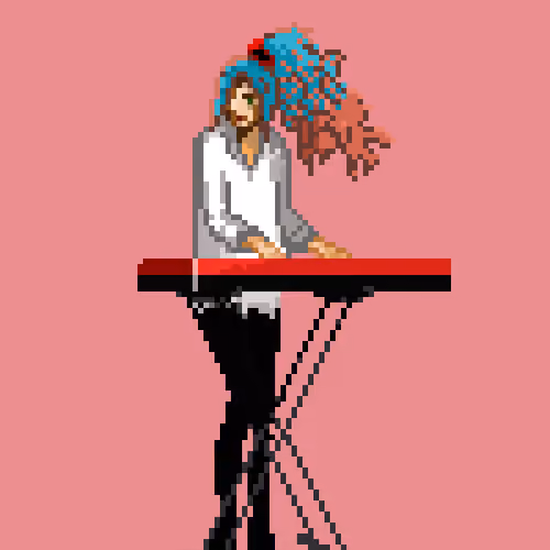 Sunny Band's keyboardist Cindy