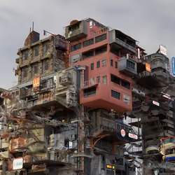 Melaka Slum illustration