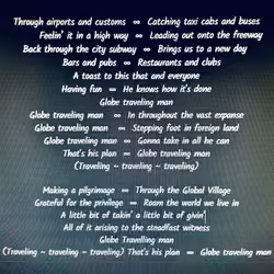 GLOBE TRAVELING MAN 3