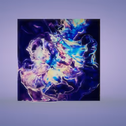 Purple Passion 3D on Lavendar Background