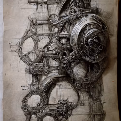 Leonard Da Vinci's - King Francis I: Master Door Locking Mechanism Sketch