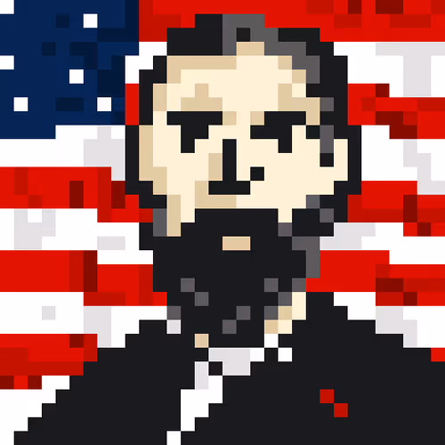 Pixel portrait of Rutherford Birchard Hayes