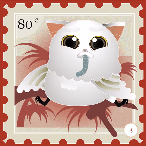 Cat Stamp Collection Album