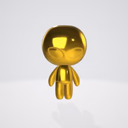 Gold Boy 3D Alien Boy Derivative