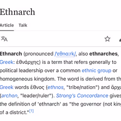 Ethnarchy