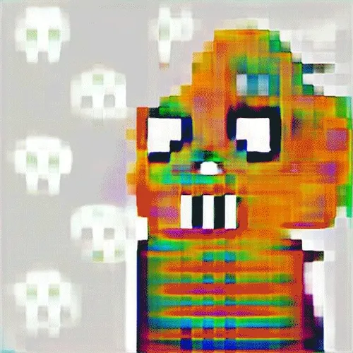 Vibrant skullGAN (494/512)