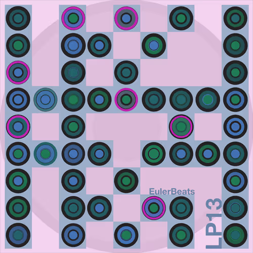 Eulerbeats Lp13 Generative Cover Art