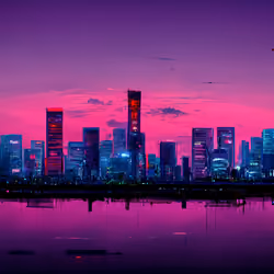 Neo Tokyo Skyline