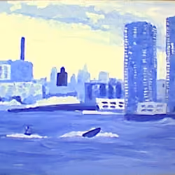 Blue Downriver/ Manhattan