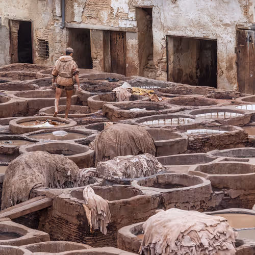The ancient tanneries of Fès, Morocco #9