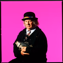 Wavy Gravy "Pretty in Pink" - May 8, 1996 - Photograph by Jay Blakesberg