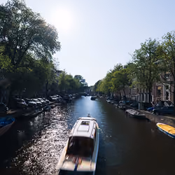 Day Timelapse • Busy Canal in Amsterdam