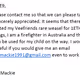 Please contact me