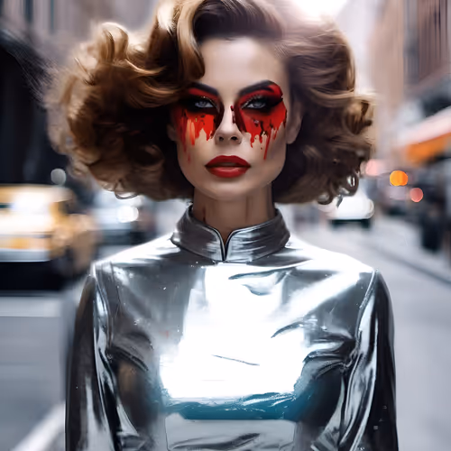 Spectral Tears: Woman of Silver in the Street