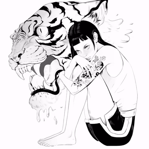 Girl with tattoo