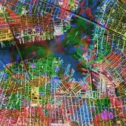 Manhattan Map 1924, Remix