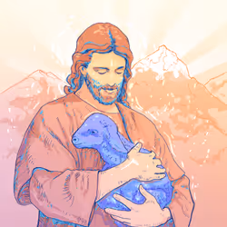 Jesus and the lamb