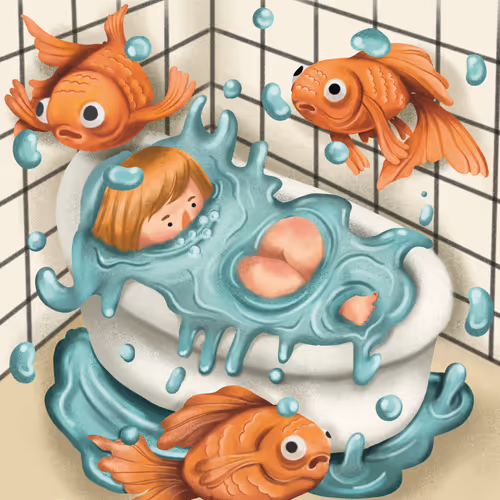 girl's goldfish